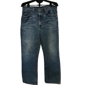 Polo Ralph Lauren Jeans Mens 34x32 Blue Denim Country Fit Straight Leg USA Made